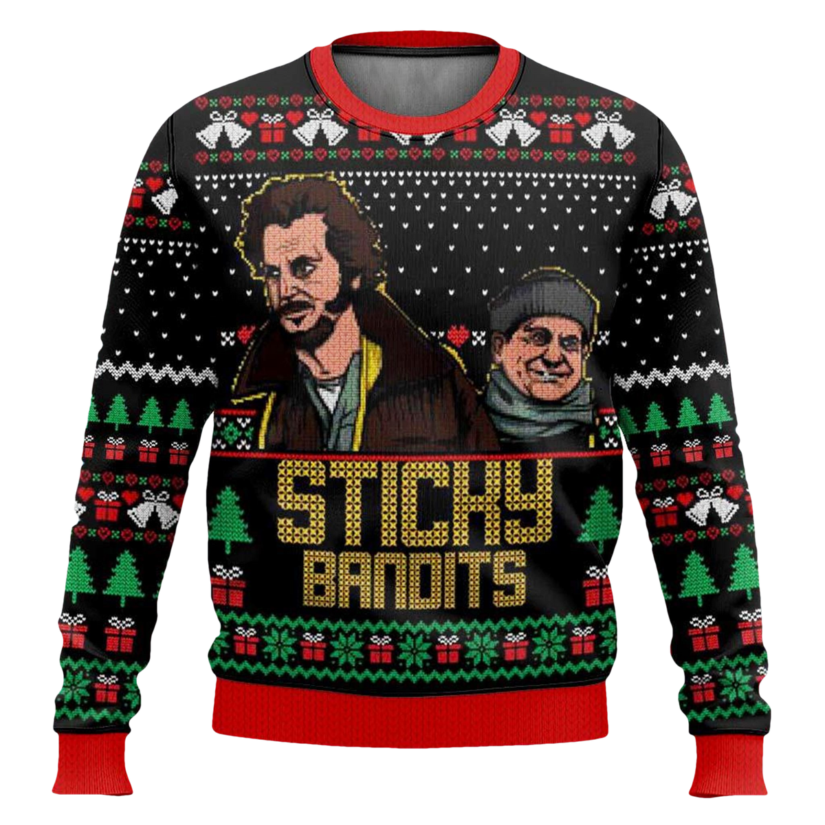 Sticky Bandits Home Alone Ugly Christmas Sweater - Moonbestprint