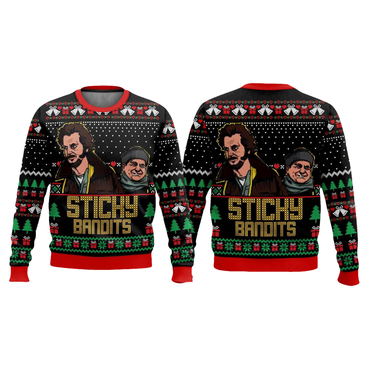 Sticky Bandits Home Alone Ugly Christmas Sweater - Moonbestprint