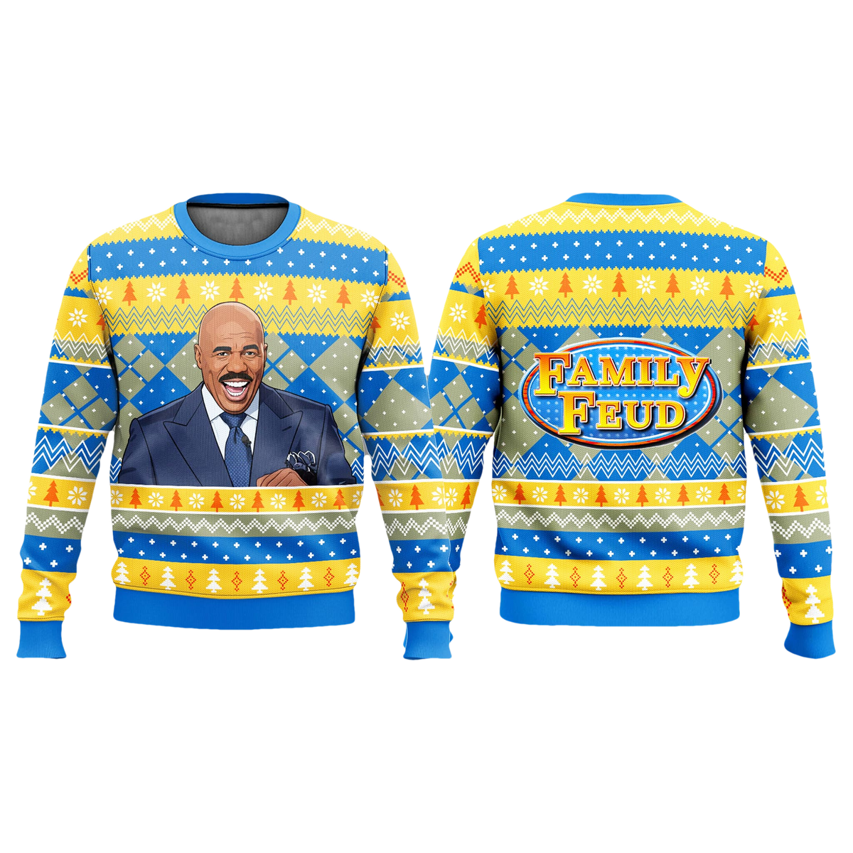 Steve Harvey Family Feud Ugly Christmas Sweater - Moonbestprint