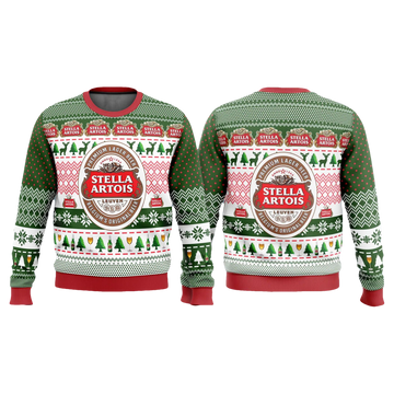 Stella Artois Beer Christmas Ugly Sweater - Moonbestprint