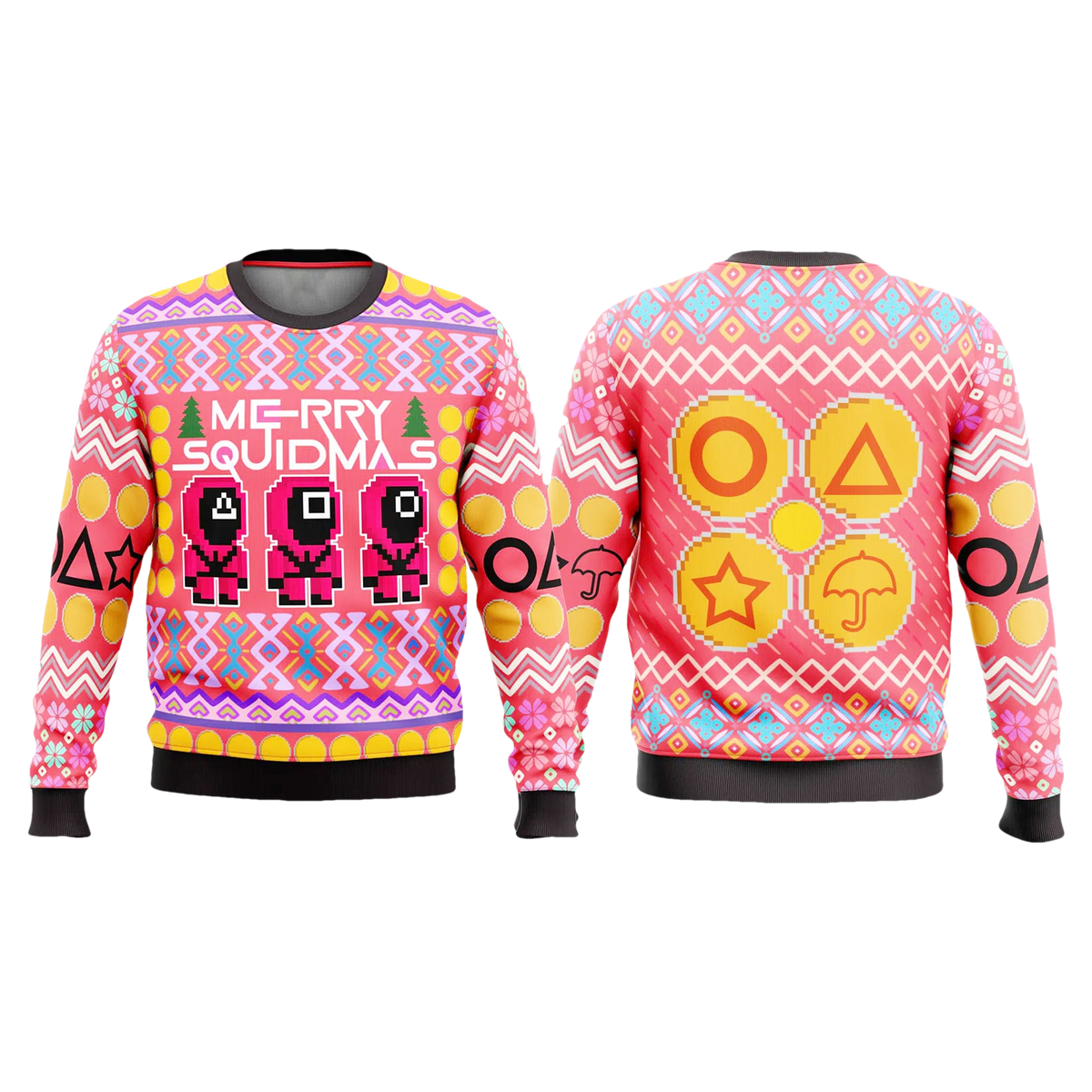 Squid Game Merry Squidmas Ugly Christmas Sweater - Moonbestprint