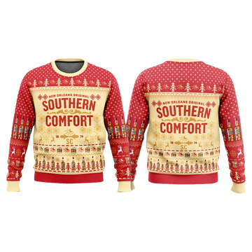 Southern Comfort Whiskey Christmas Ugly Sweater - Moonbestprint