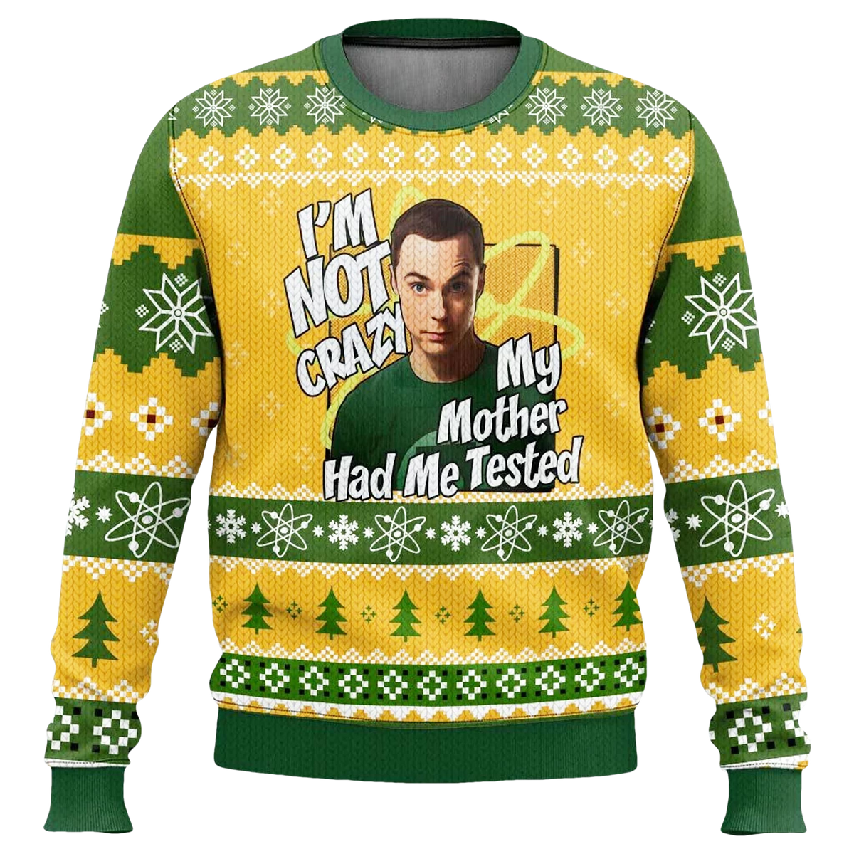 Sheldon Cooper I'm Not Crazy Ugly Christmas Sweater - Moonbestprint