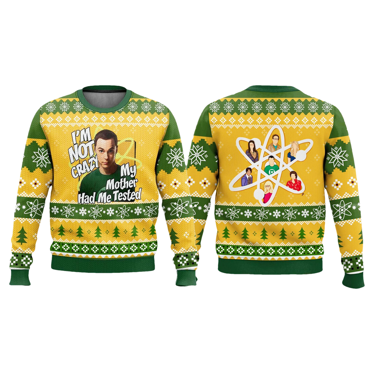 Sheldon Cooper I'm Not Crazy Ugly Christmas Sweater - Moonbestprint