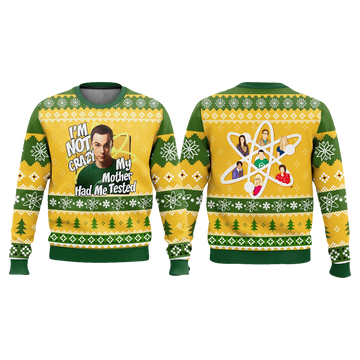 Sheldon Cooper I'm Not Crazy Ugly Christmas Sweater - Moonbestprint