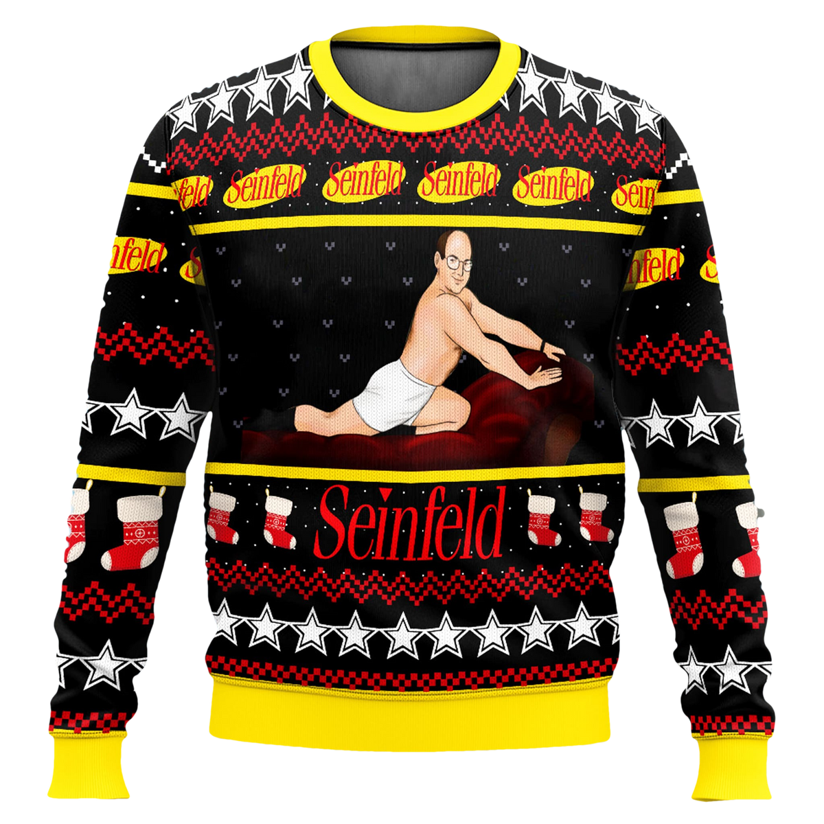 Seinfield George Costanza Funny Ugly Christmas Sweater - Moonbestprint