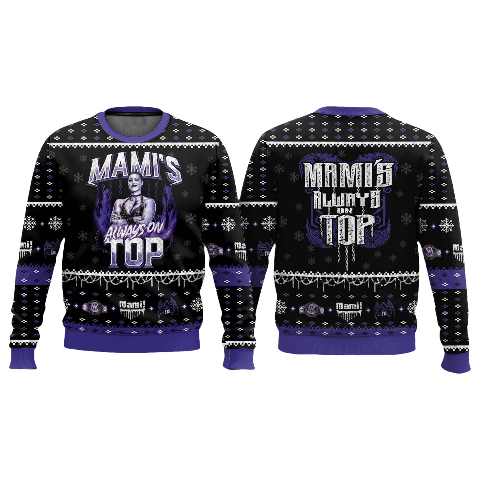 Rhea Ripley Mami's Always On Top Ugly Christmas Sweater - Moonbestprint