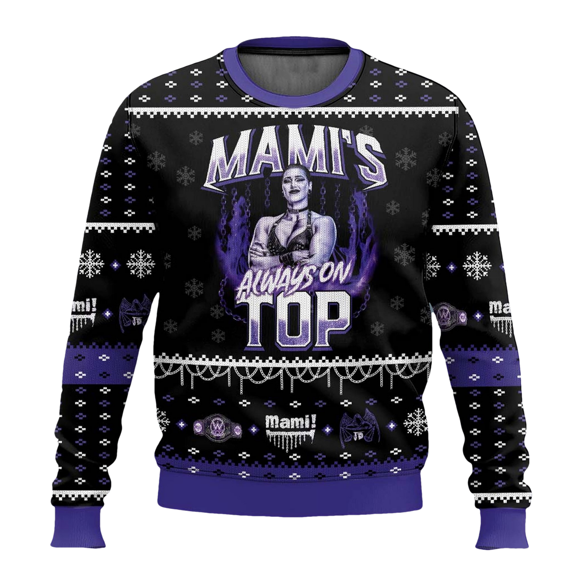 Rhea Ripley Mami's Always On Top Ugly Christmas Sweater - Moonbestprint