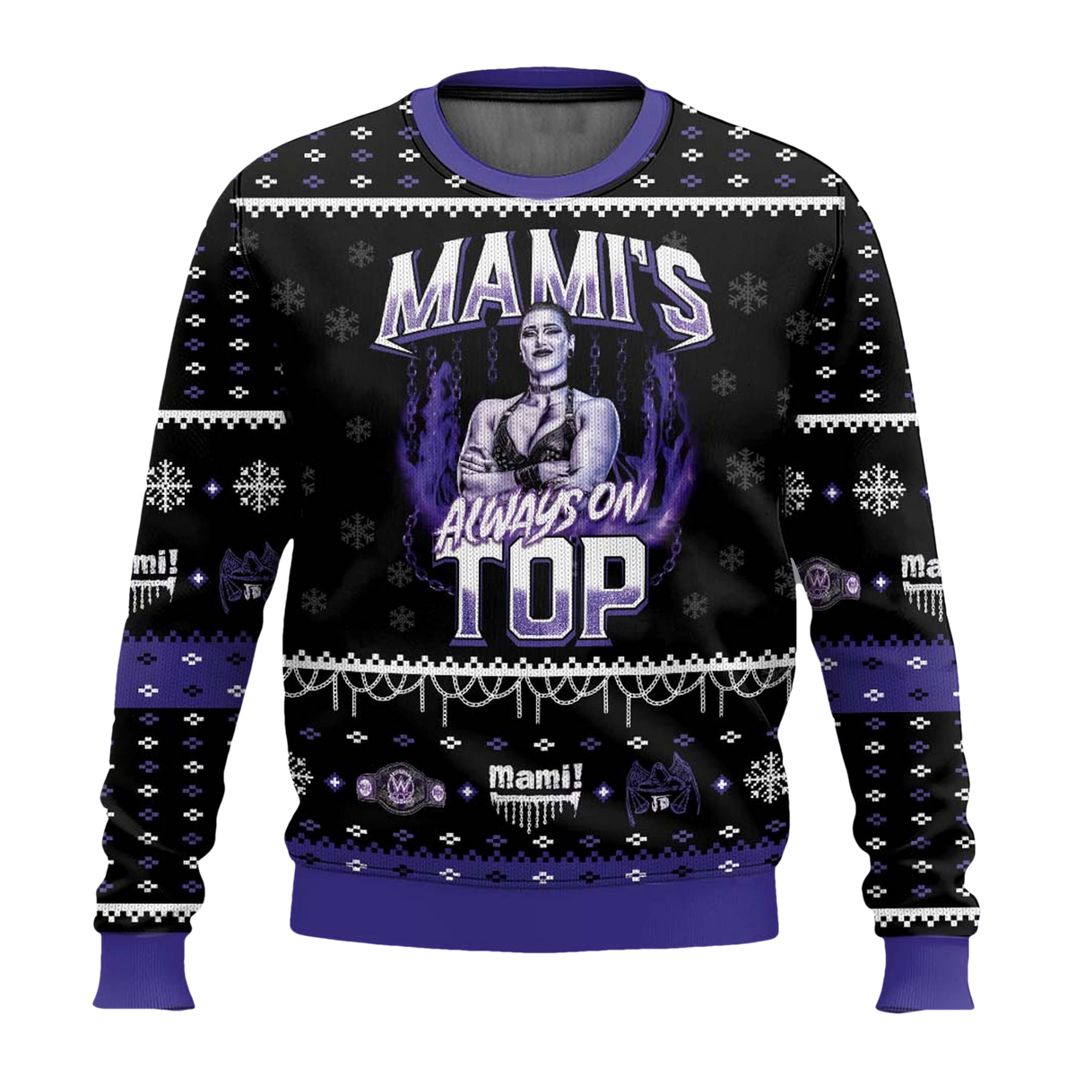 Rhea Ripley Mami's Always On Top Ugly Christmas Sweater - Moonbestprint