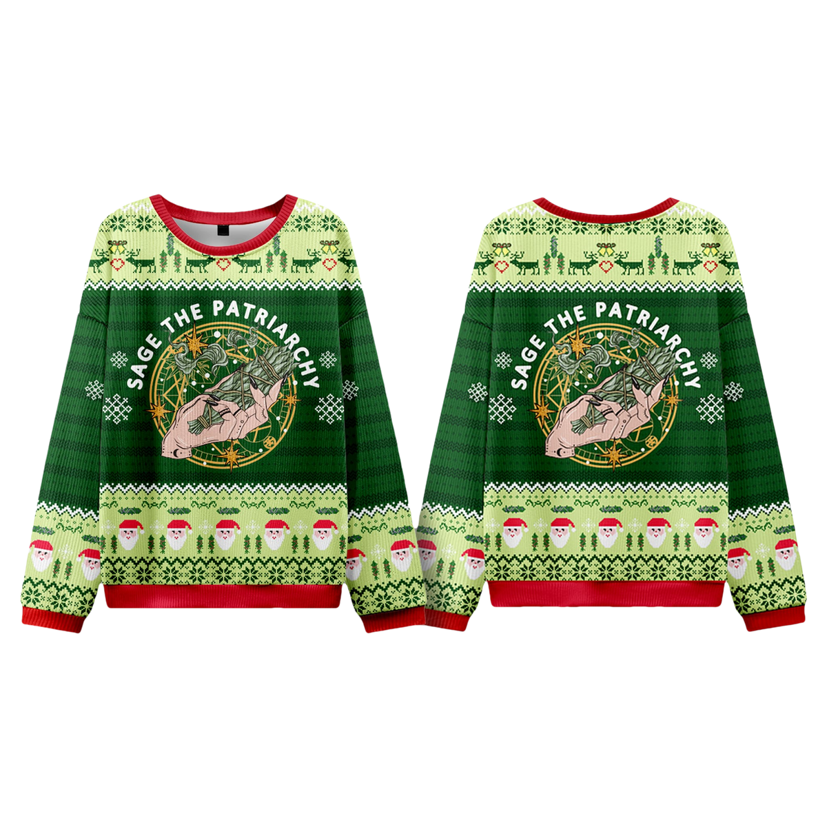 Sage The Patriarchy Ugly Christmas Sweater - Moonbestprint