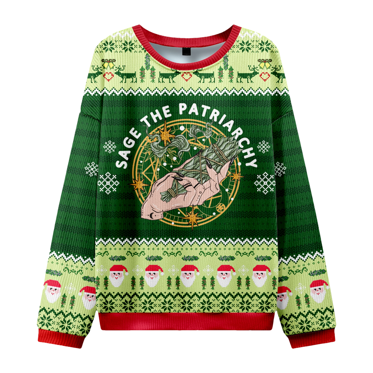 Sage The Patriarchy Ugly Christmas Sweater - Moonbestprint