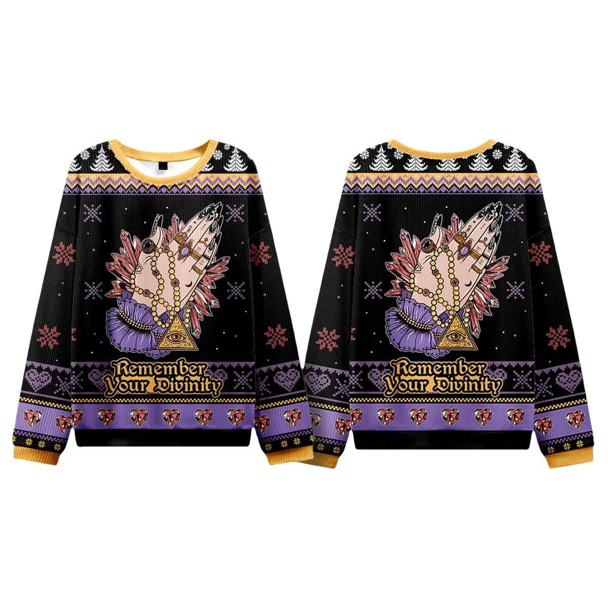 Remember Your Divinity Ugly Christmas Sweater - Moonbestprint