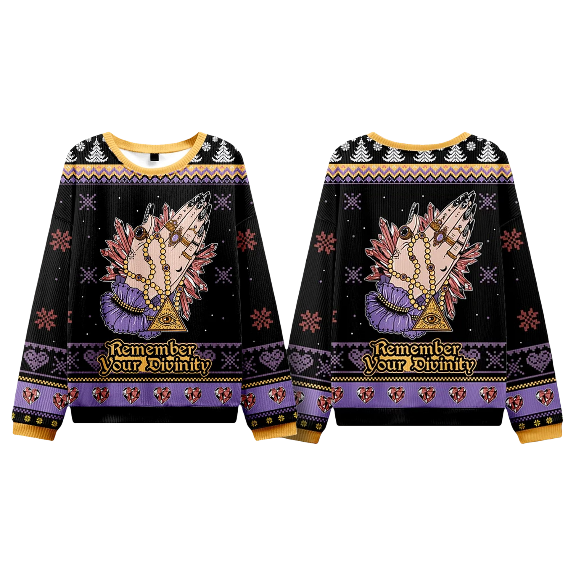 Remember Your Divinity Ugly Christmas Sweater - Moonbestprint