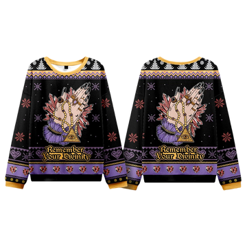 Remember Your Divinity Ugly Christmas Sweater - Moonbestprint