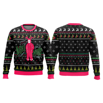 Pink Nightmare Ralphie Parker A Christmas Story Christmas Ugly Sweater - Moonbestprint