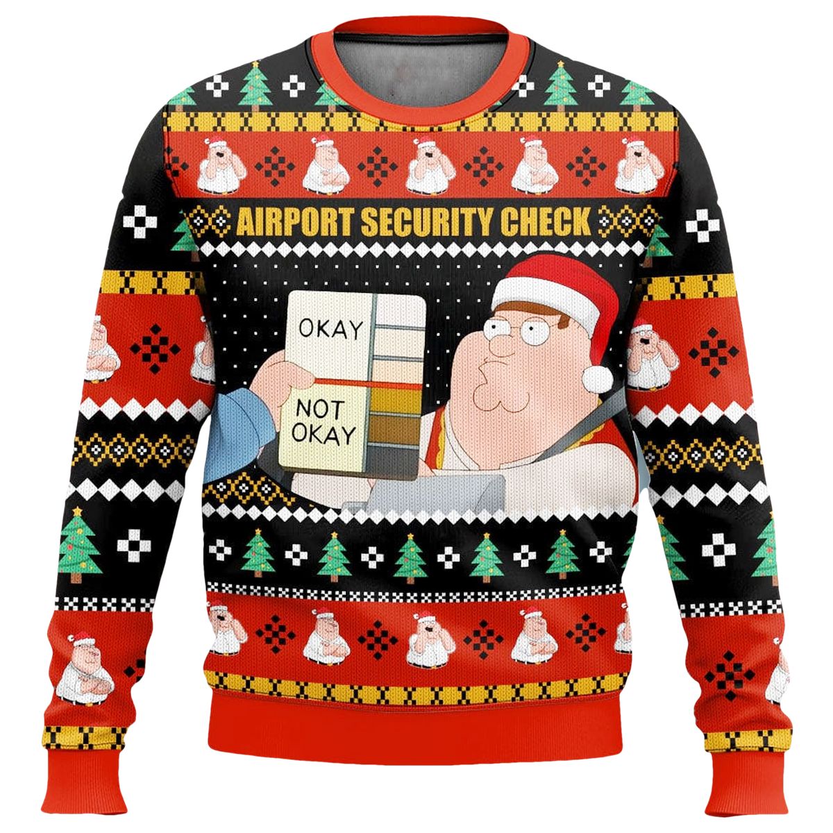 Peter Griffin Security Check Family Guy Ugly Christmas Sweater - Moonbestprint