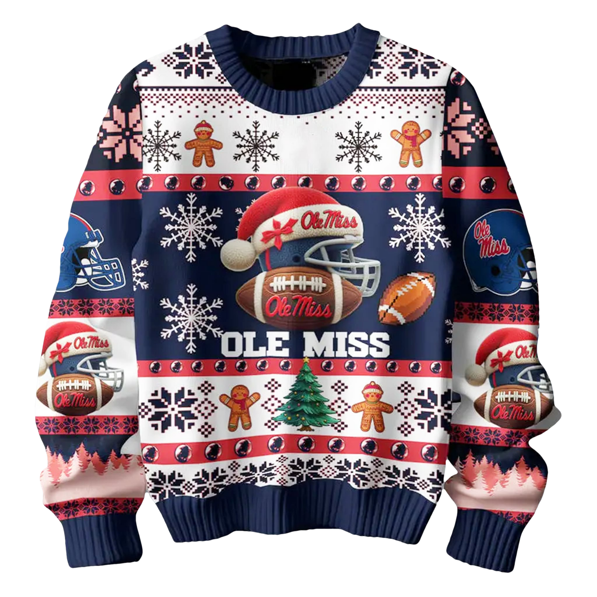 Ole Miss Football They Not Like Us Ugly Christmas Sweater - Moonbestprint