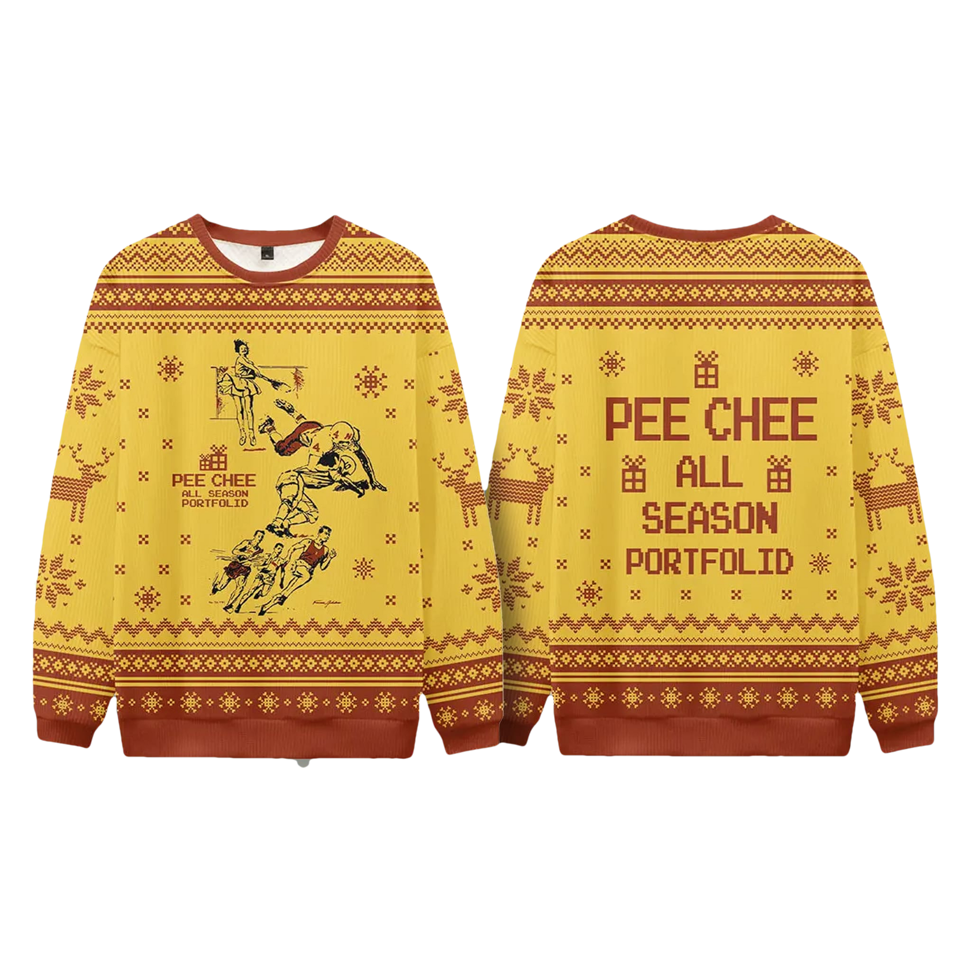 Pee Chee All Season Portfolid Ugly Christmas Sweater - Moonbestprint