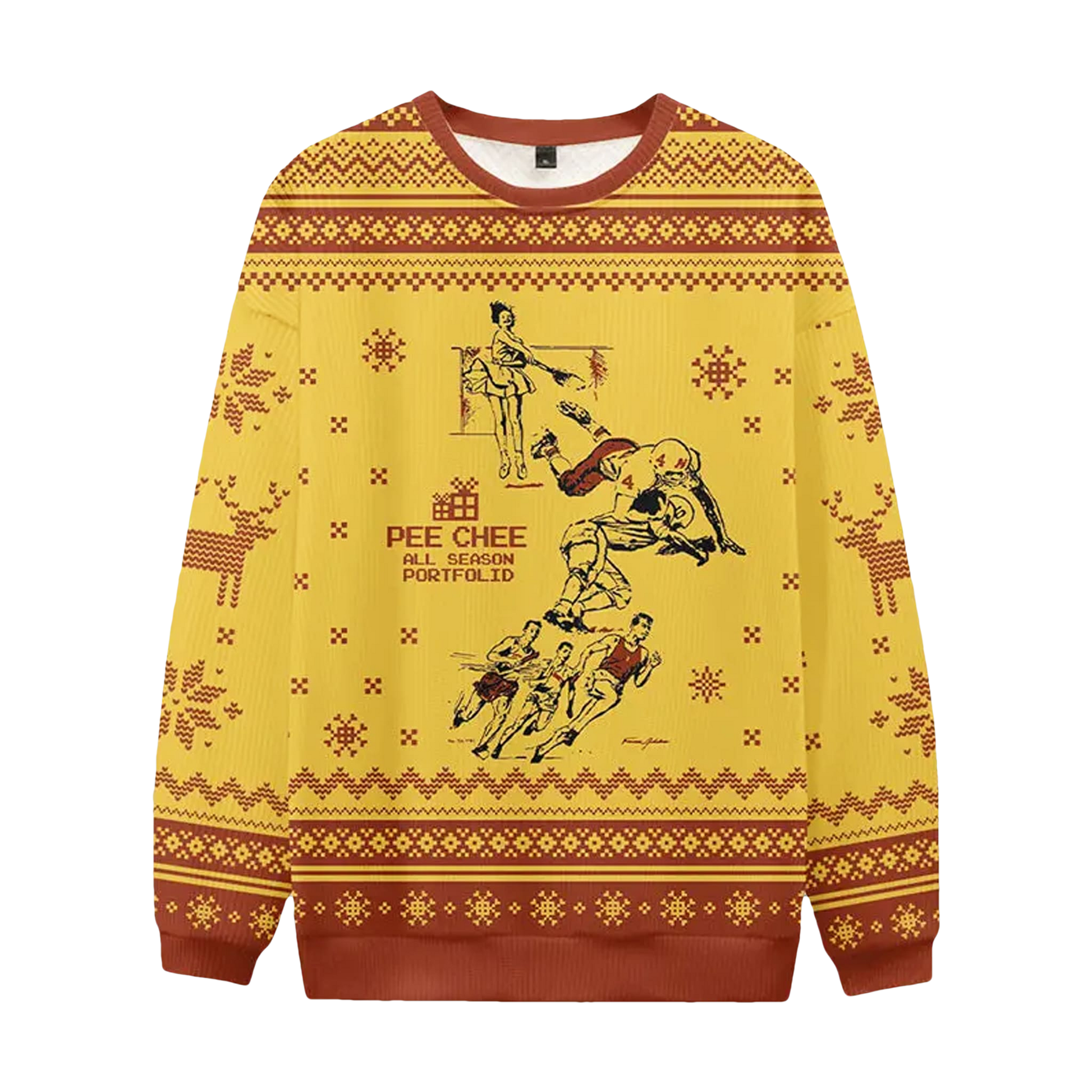 Pee Chee All Season Portfolid Ugly Christmas Sweater - Moonbestprint