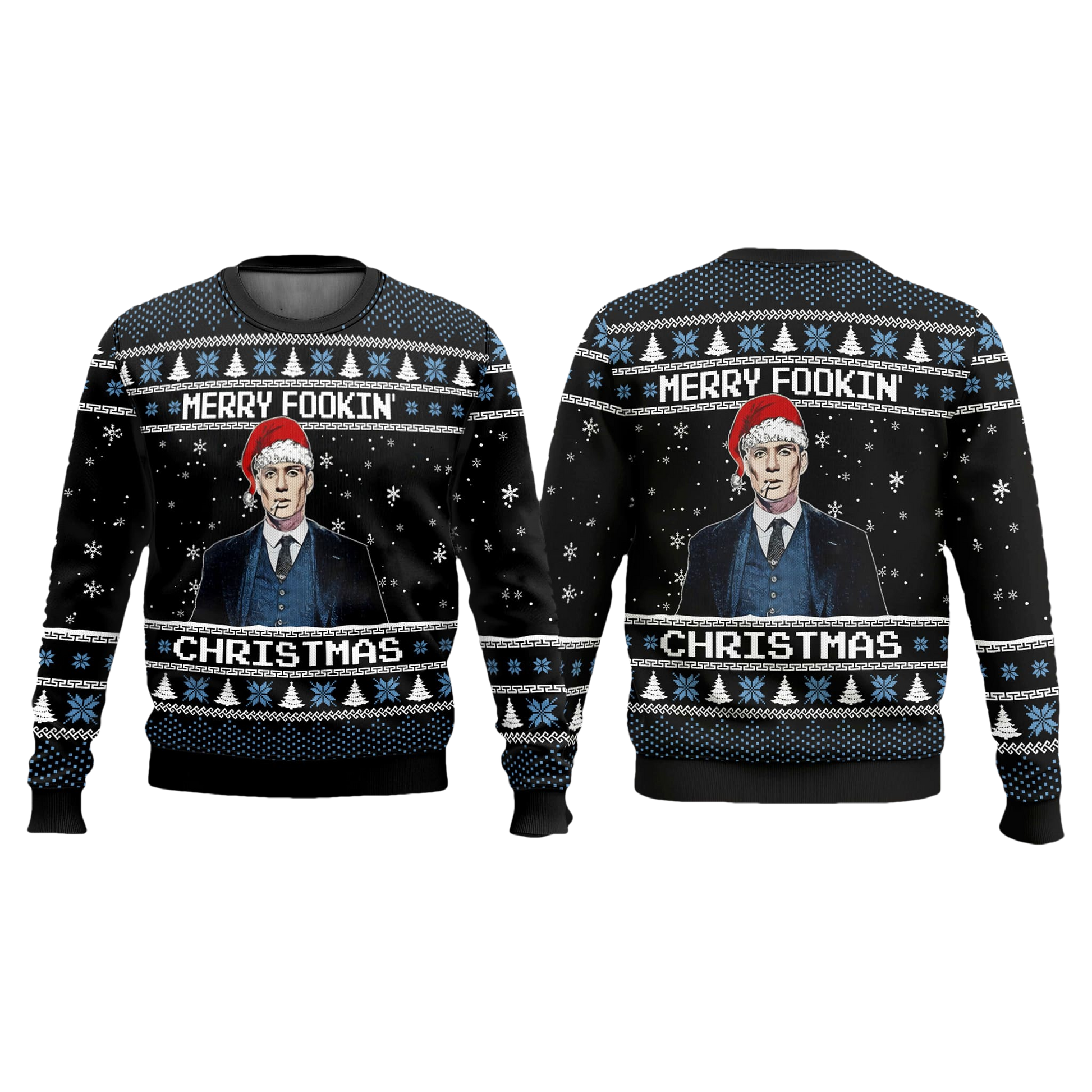 Peaky Blinders Merry Fookin' Christmas Ugly Sweater - Moonbestprint