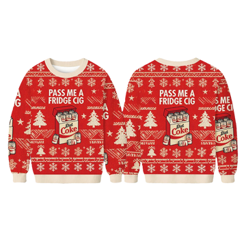 Pass Me A Fridge Cig Diet Coke Christmas Ugly Sweater - Moonbestprint