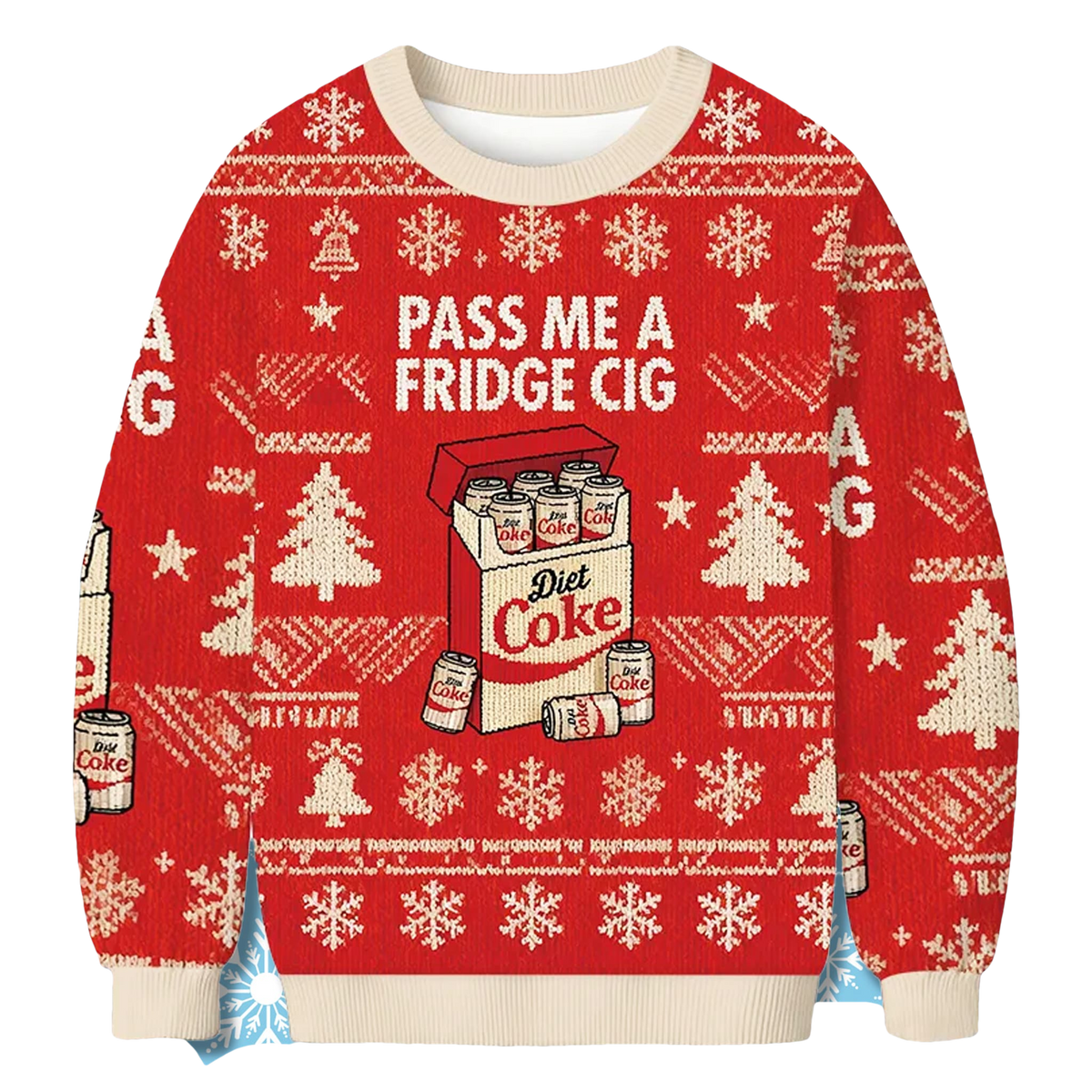 Pass Me A Fridge Cig Diet Coke Christmas Ugly Sweater - Moonbestprint