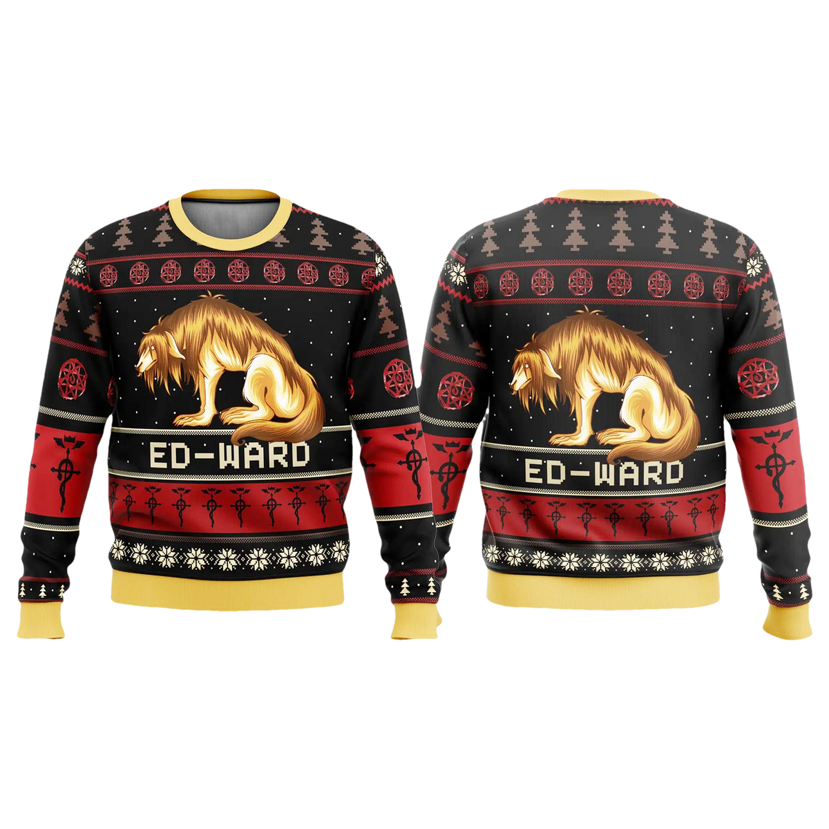 Nina Tucker Ed-ward Fullmetal Alchemist Ugly Christmas Sweater - Moonbestprint