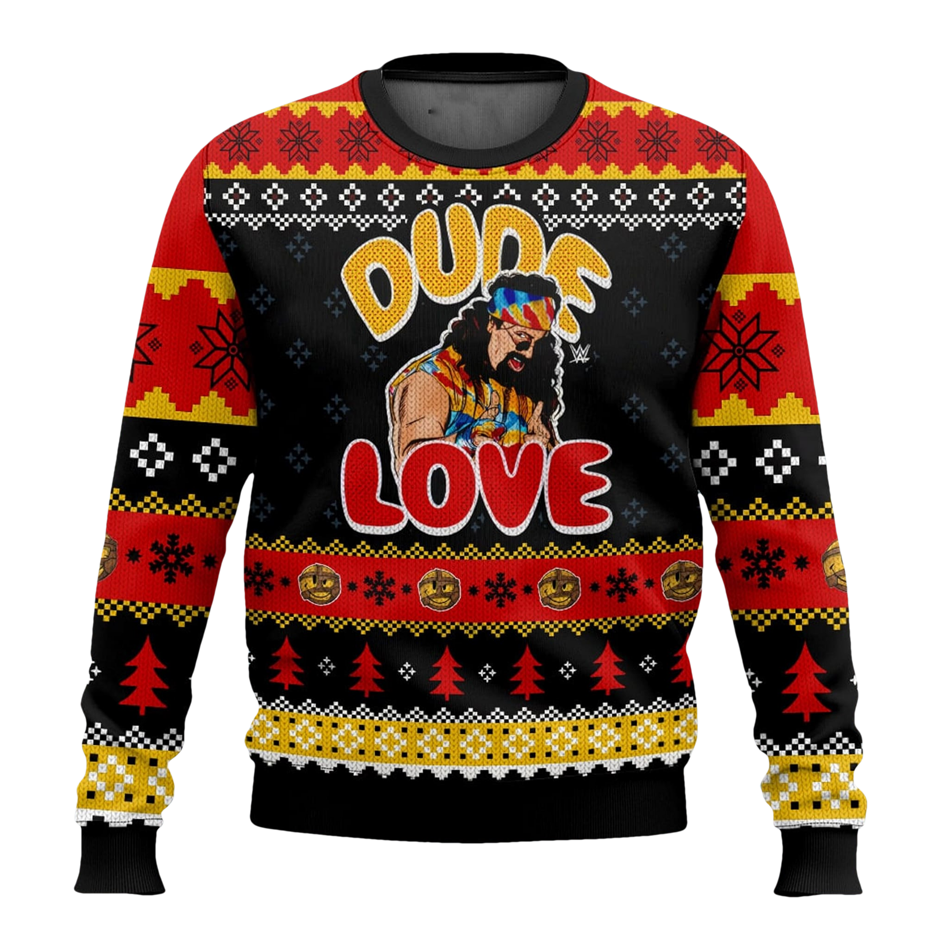Mick Foley Dude Love Have A Nice Day Ugly Christmas Sweater - Moonbestprint