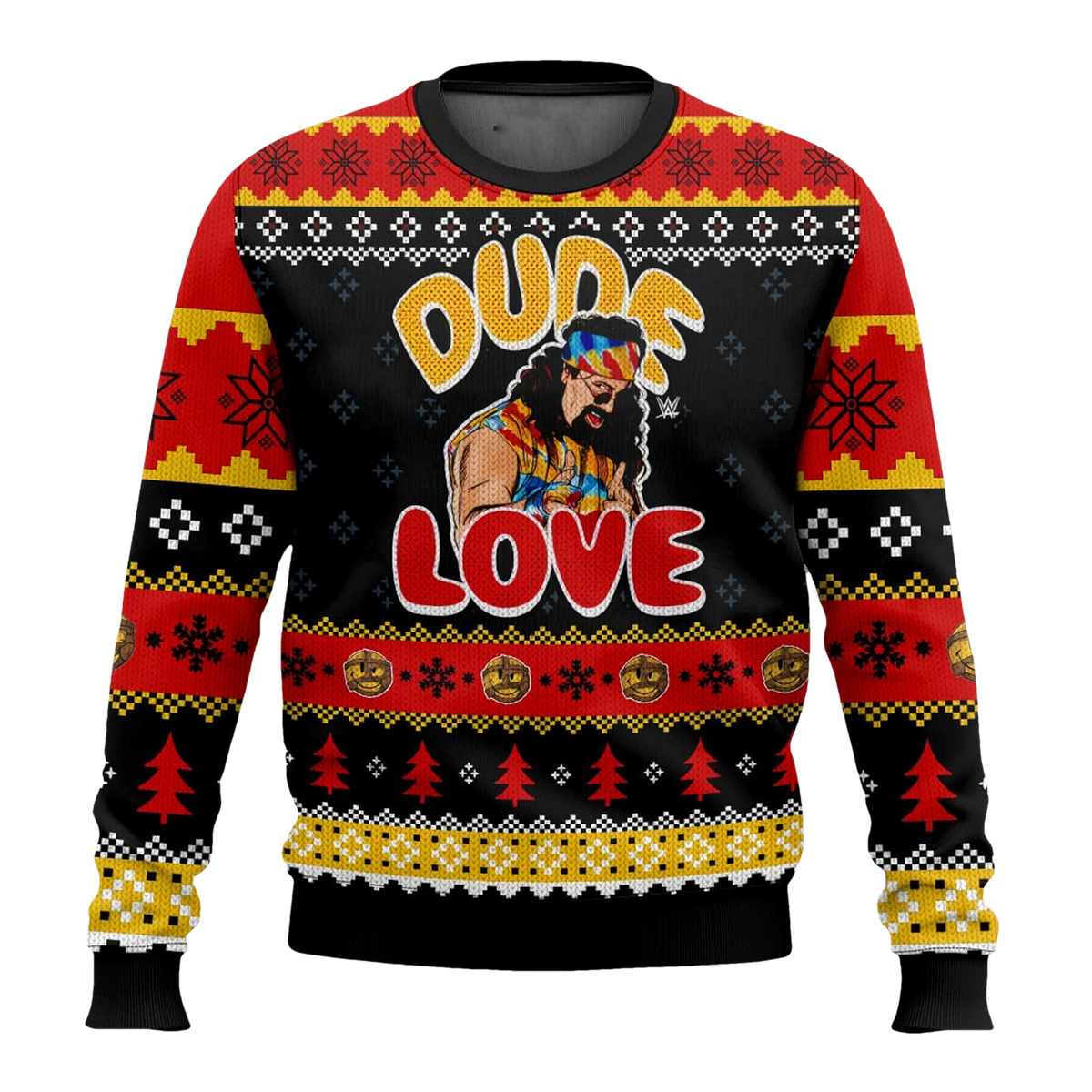 Mick Foley Dude Love Have A Nice Day Ugly Christmas Sweater - Moonbestprint
