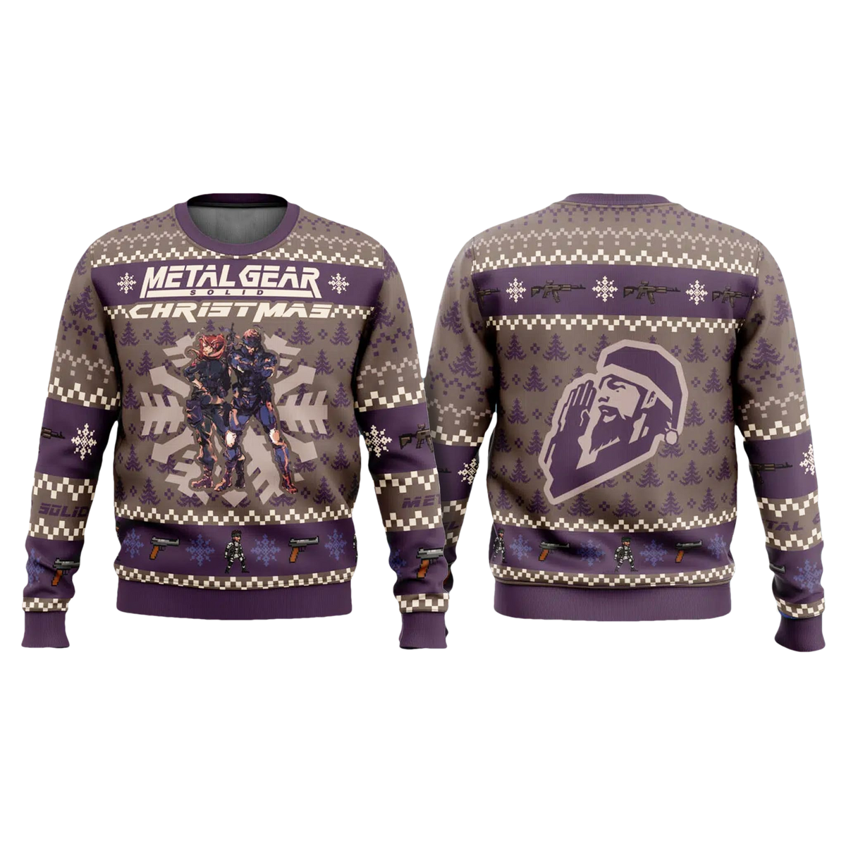 Metal Gear Solid Vintage Ugly Christmas Sweater - Moonbestprint