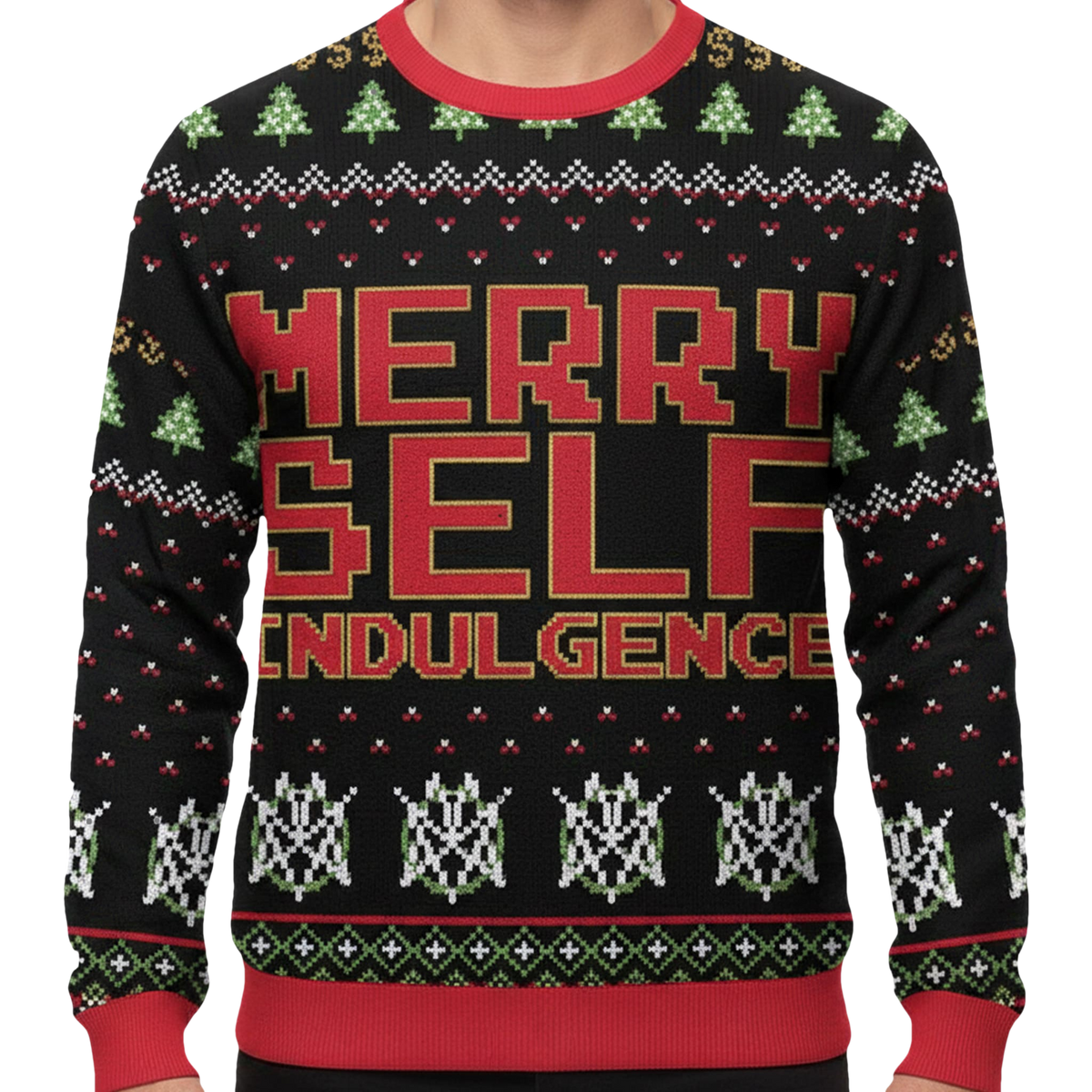 Merry Self Indulgence Ugly Christmas Sweater - Moonbestprint