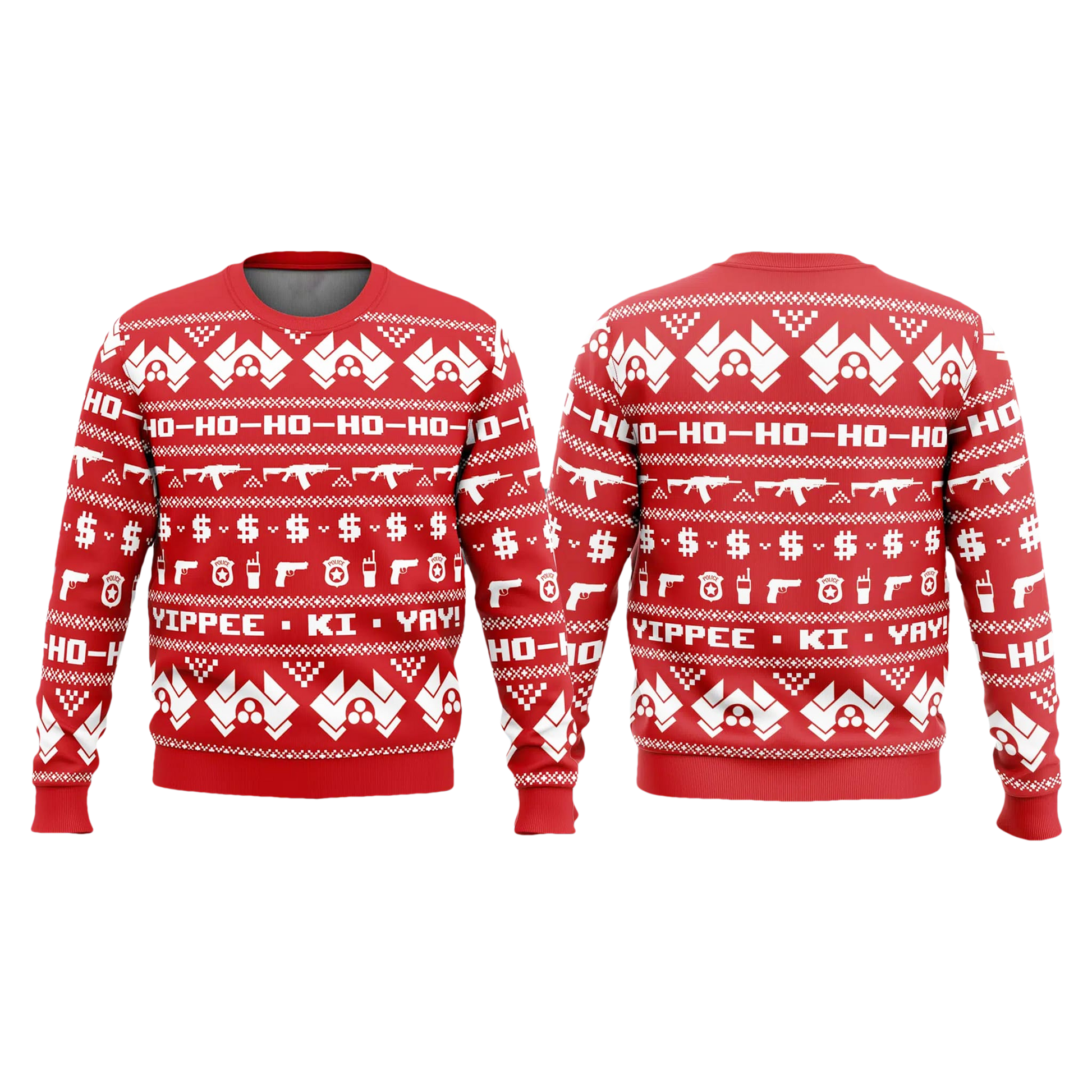 McClane Winter Die Hard Guns Ugly Christmas Sweater - Moonbestprint