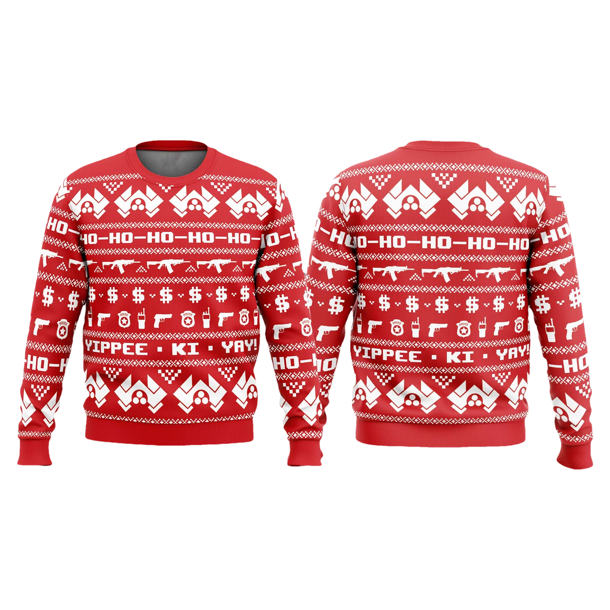 McClane Winter Die Hard Guns Ugly Christmas Sweater - Moonbestprint