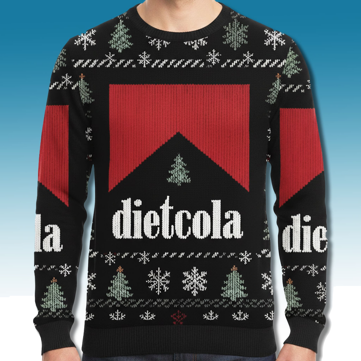 Marlboro Cigarette Dietcola Funny Ugly Christmas Sweater - Moonbestprint