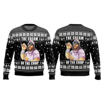 Macho Man The Cream Of The Crop Ugly Christmas Sweater - Moonbestprint