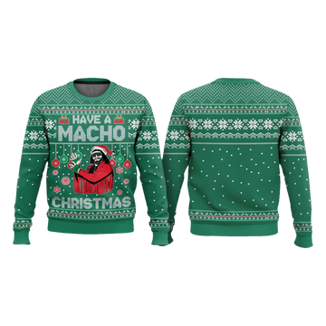 Macho Man Have A Macho Christmas Ugly Sweater - Moonbestprint