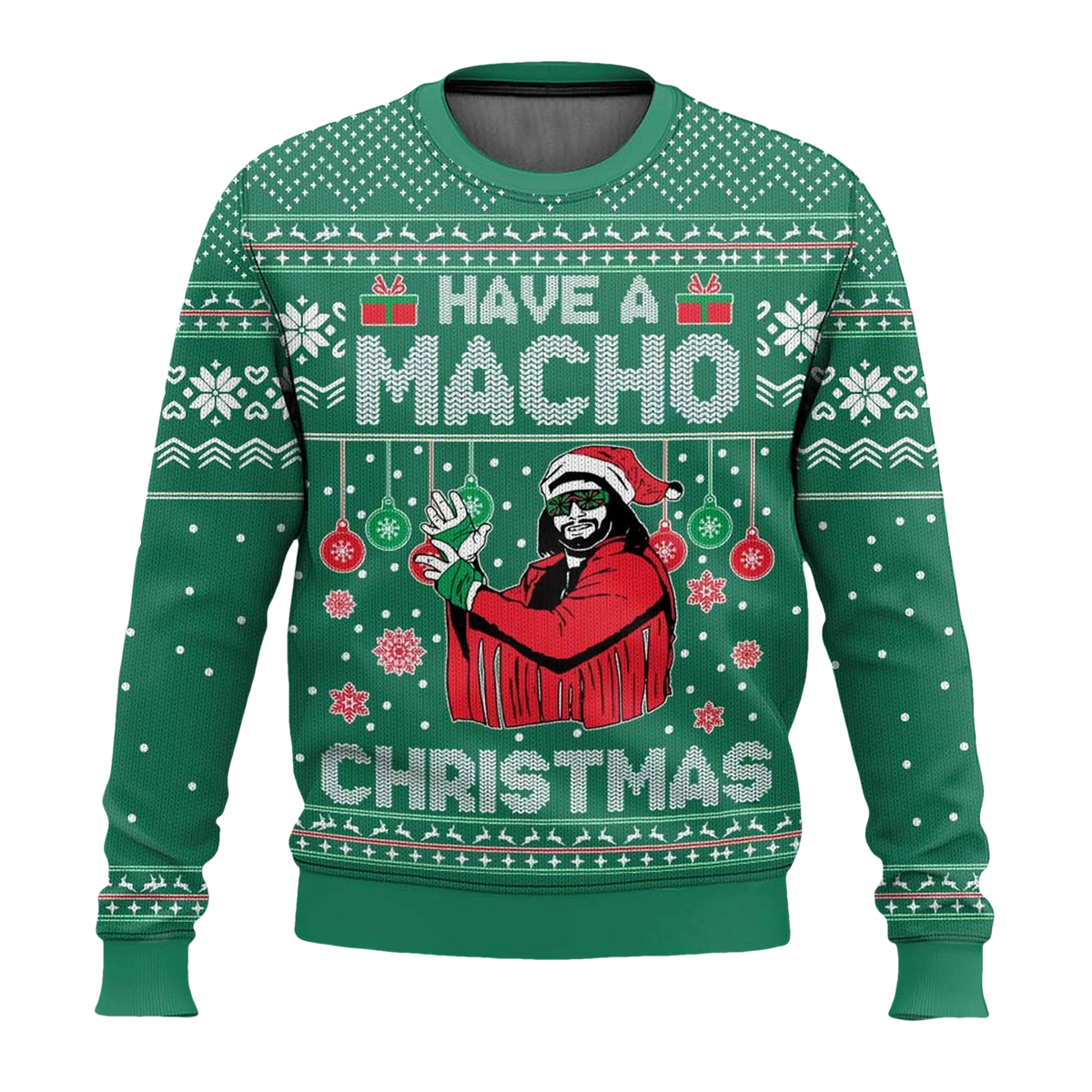 Macho Man Have A Macho Christmas Ugly Sweater - Moonbestprint
