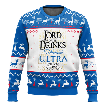 Lord Of The Rings Michelob Ultra One Beer To Rule Them All Ugly Sweater - Moonbestprint
