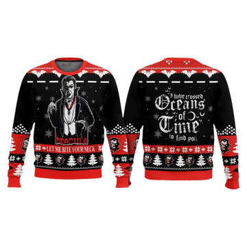 Let Me Bite Your Neck Dracula Ugly Christmas Sweater - Moonbestprint
