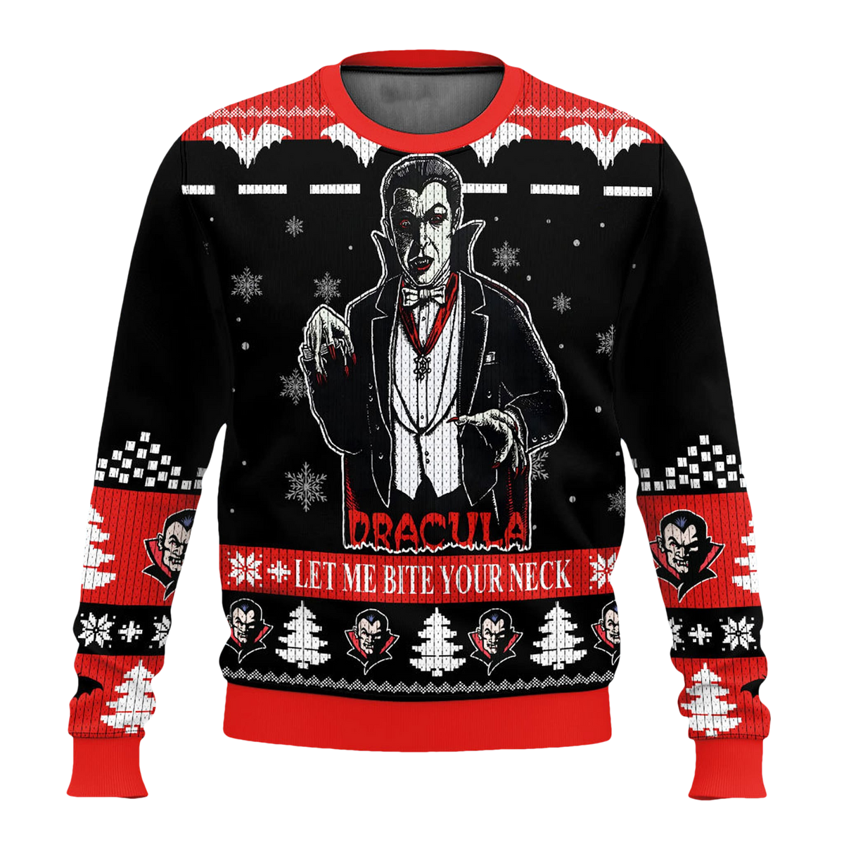 Let Me Bite Your Neck Dracula Ugly Christmas Sweater - Moonbestprint