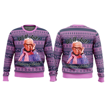 Leslie Jordan Well Shit Christmas Ugly Sweater - Moonbestprint