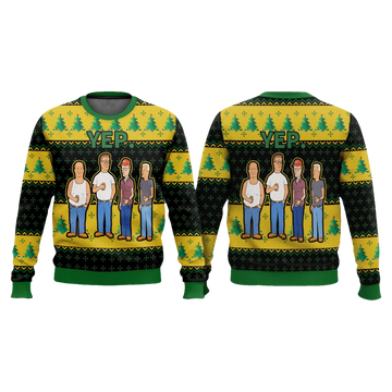 King Of The Hill Yep Team Ugly Christmas Sweater - Moonbestprint