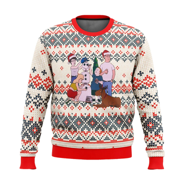 King of the Hill Snowman Ugly Christmas Sweater - Moonbestprint