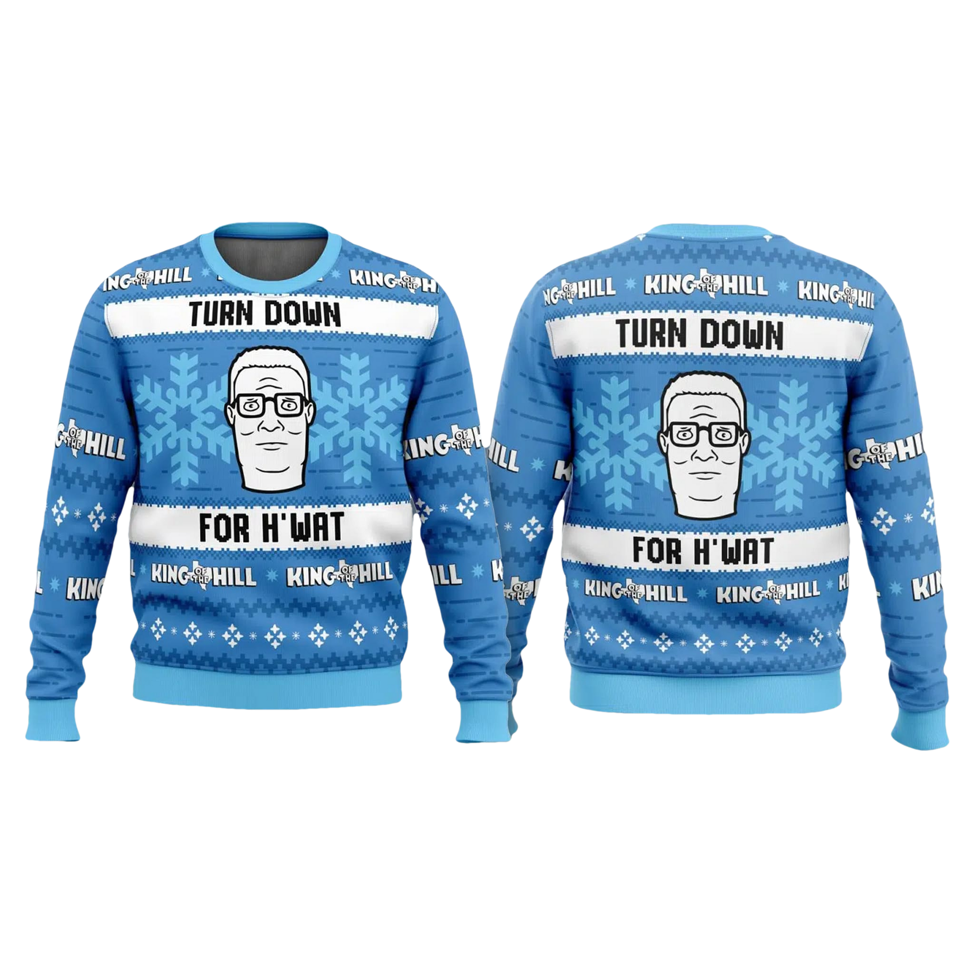 King of The Hill Hank Hill Turn Down For What Ugly Sweater - Moonbestprint