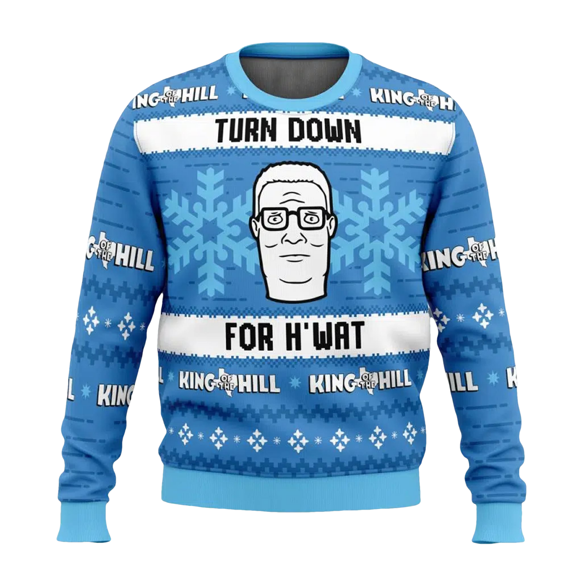 King of The Hill Hank Hill Turn Down For What Ugly Sweater - Moonbestprint