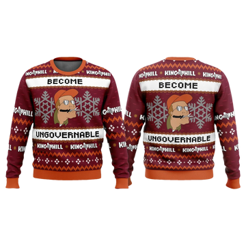 King of The Hill Become Ungovernable Christmas Ugly Sweater - Moonbestprint