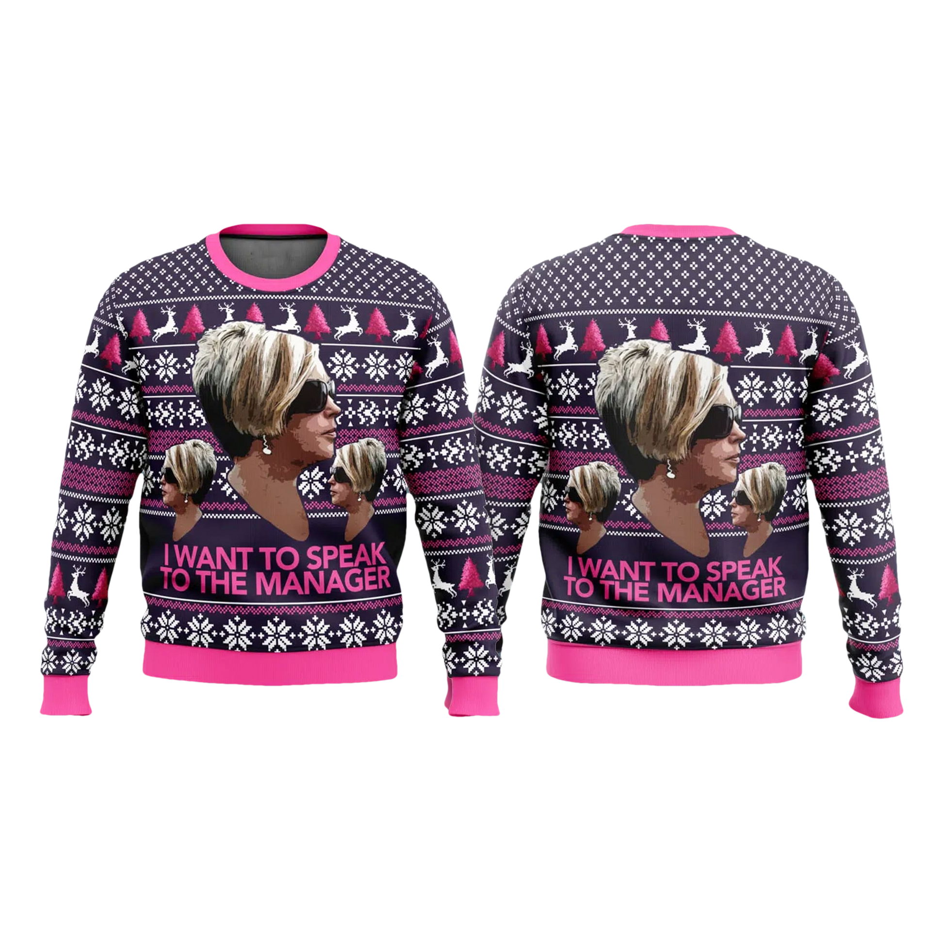 Karen Women I Want To Speak To The Manager Ugly Sweater - Moonbestprint