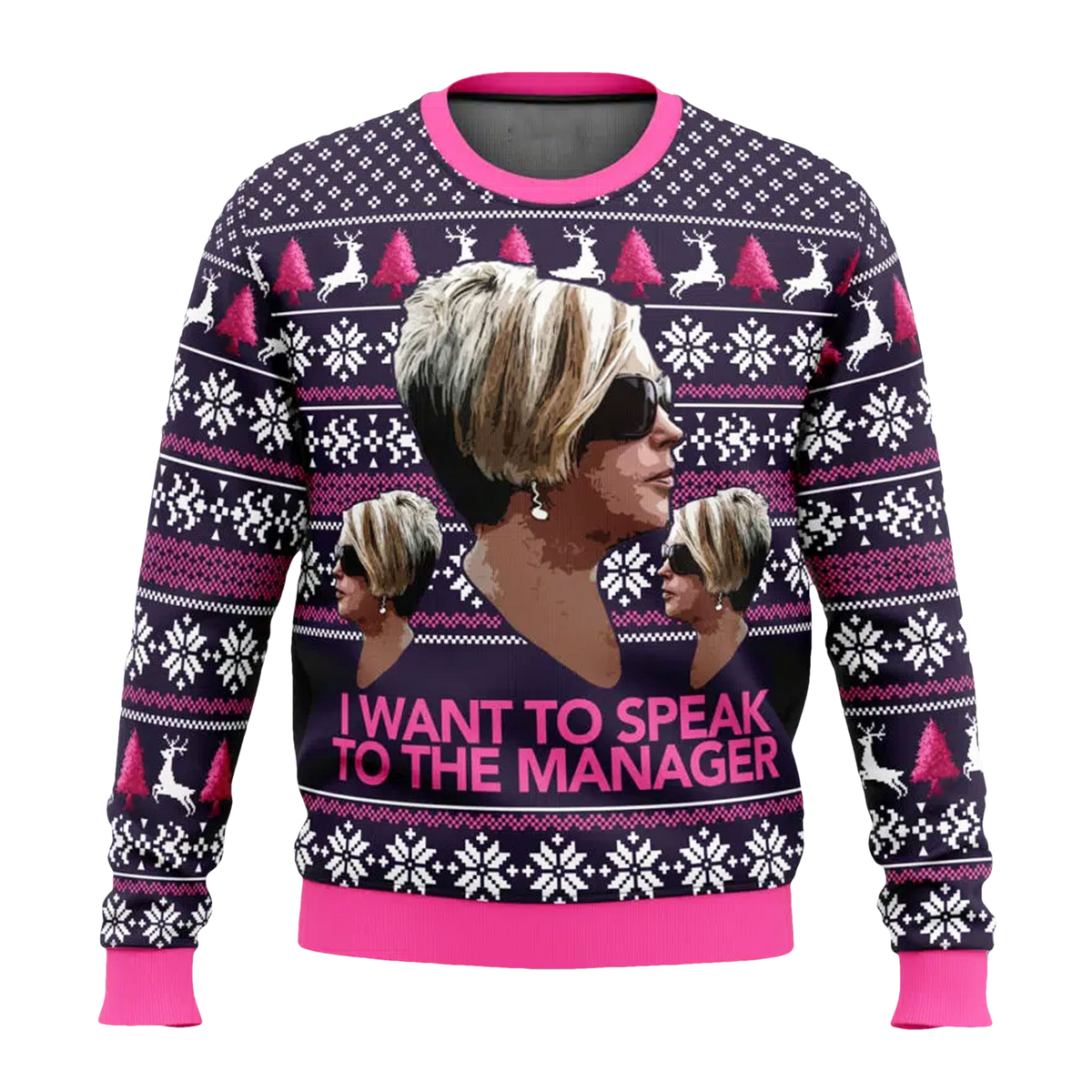 Karen Women I Want To Speak To The Manager Ugly Sweater - Moonbestprint