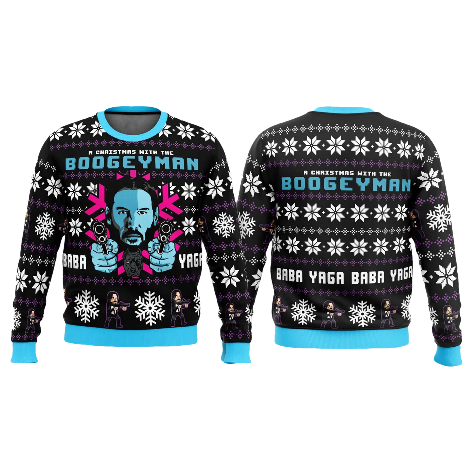 John Wick A Christmas with the Boogeyman Ugly Christmas Sweater - Moonbestprint
