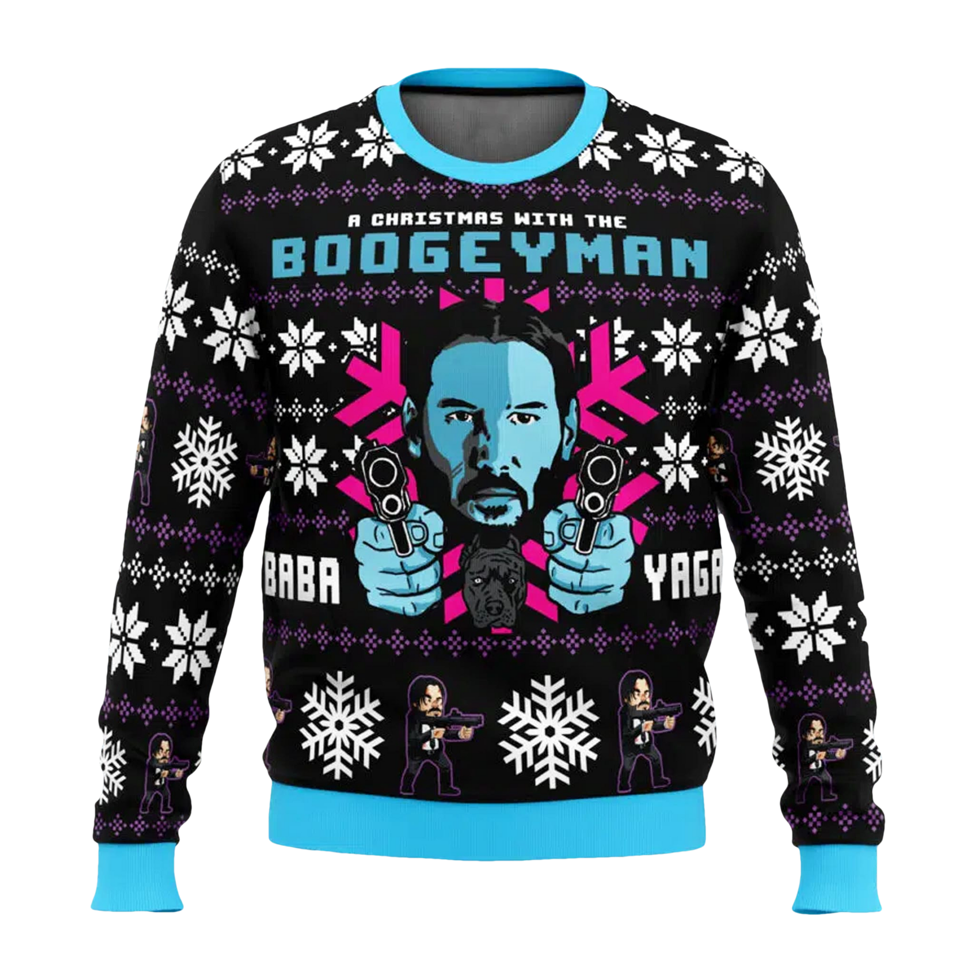 John Wick A Christmas with the Boogeyman Ugly Christmas Sweater - Moonbestprint